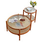 Tropical Round Cocktail Table Storage Solid Wood Coffee Table Clearhalo 'Coffee & Accent Tables' 'Coffee Tables' 'coffee_tables' 'furn' 'furn_coffee_tables' 'Furniture' 'Living Room Furniture' 6524068