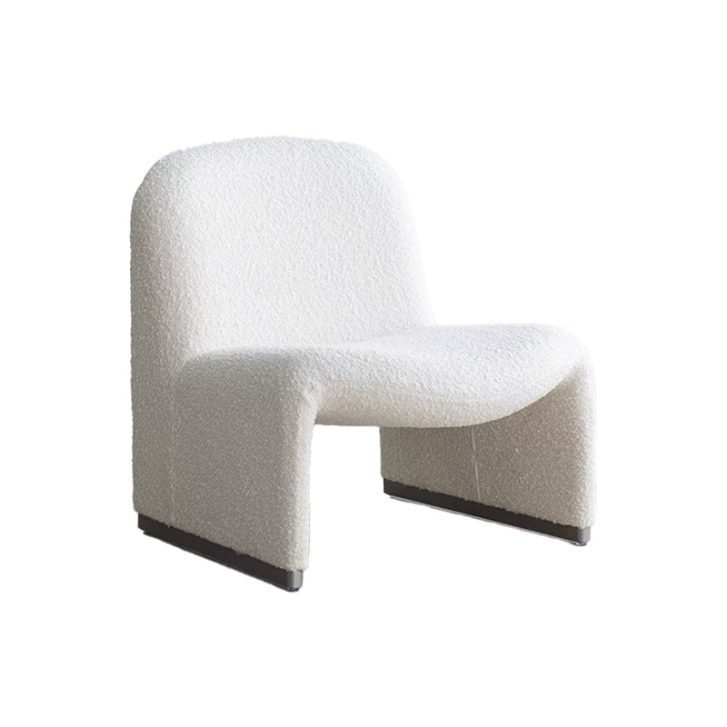Mid-century Modern Side Chair Armless Fixed Back Accent Armchair for Bedroom Clearhalo 'Accent Chairs' 'accent_chairs' 'Chairs & Seating' 'furn' 'furn_accent_chairs' 'Furniture' 'Living Room Furniture' 6524085