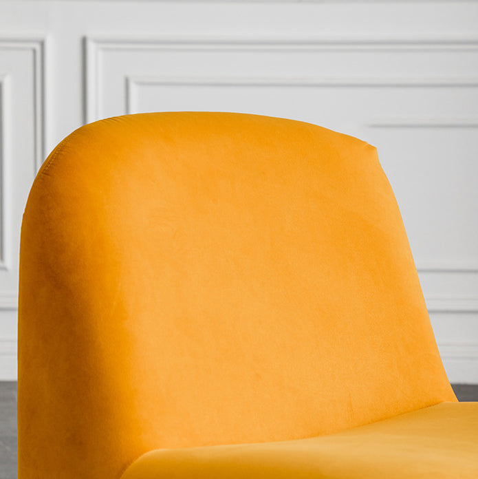 Mid-century Modern Side Chair Armless Fixed Back Accent Armchair for Bedroom Clearhalo 'Accent Chairs' 'accent_chairs' 'Chairs & Seating' 'furn' 'furn_accent_chairs' 'Furniture' 'Living Room Furniture' 6524088