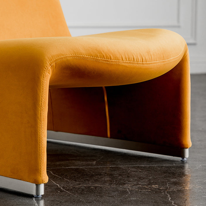 Mid-century Modern Side Chair Armless Fixed Back Accent Armchair for Bedroom Clearhalo 'Accent Chairs' 'accent_chairs' 'Chairs & Seating' 'furn' 'furn_accent_chairs' 'Furniture' 'Living Room Furniture' 6524091