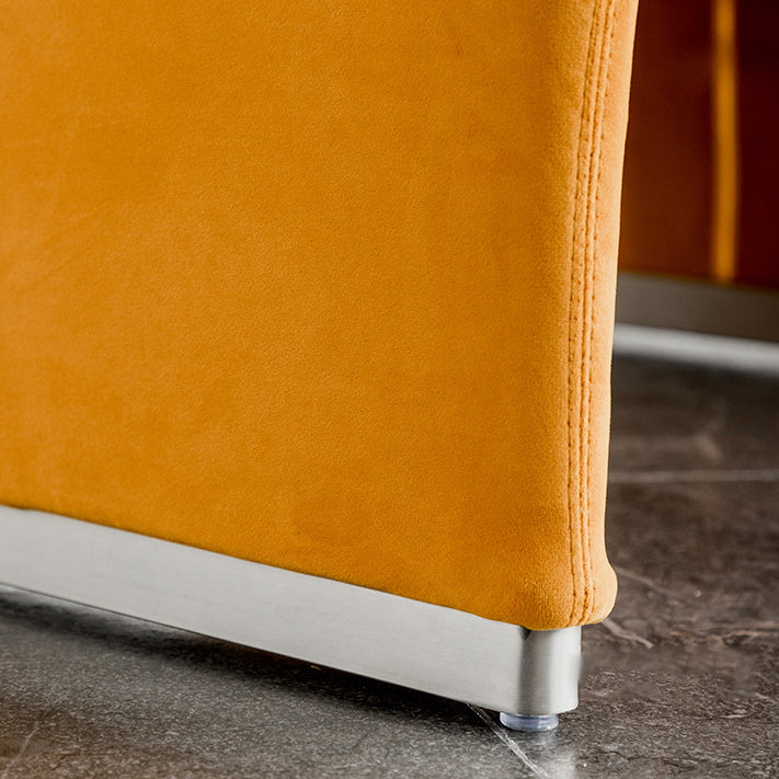 Mid-century Modern Side Chair Armless Fixed Back Accent Armchair for Bedroom Clearhalo 'Accent Chairs' 'accent_chairs' 'Chairs & Seating' 'furn' 'furn_accent_chairs' 'Furniture' 'Living Room Furniture' 6524093