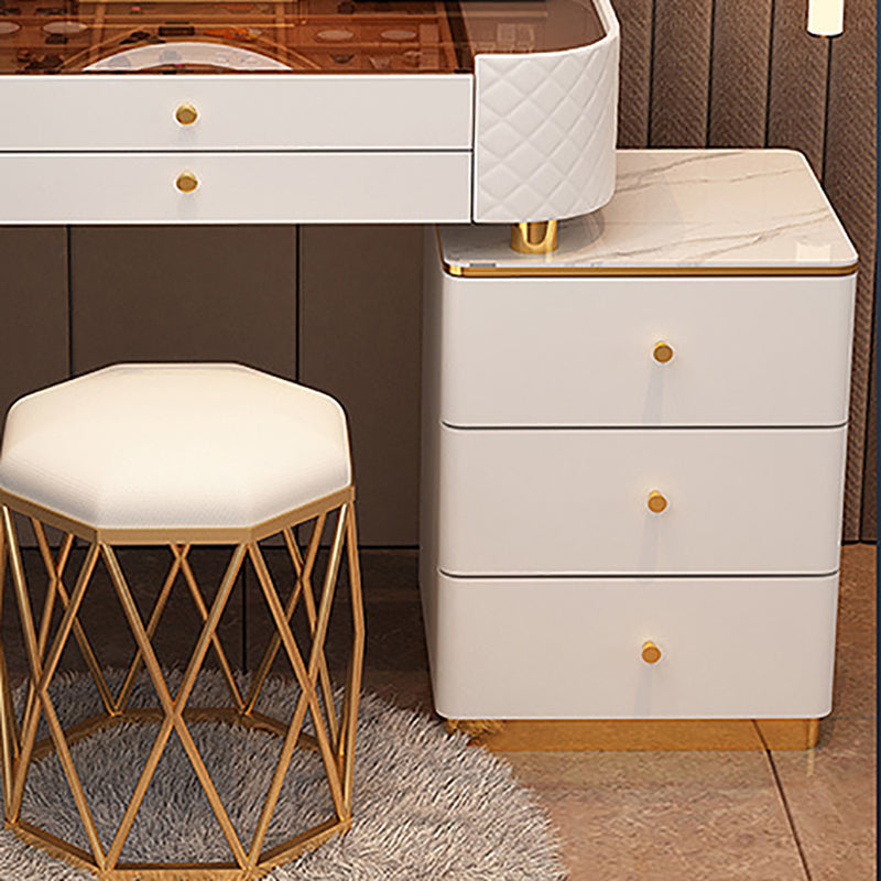 Glam Make -up Eitelkeitsbetrieb Glaspop Waschtisch mit Schubladen