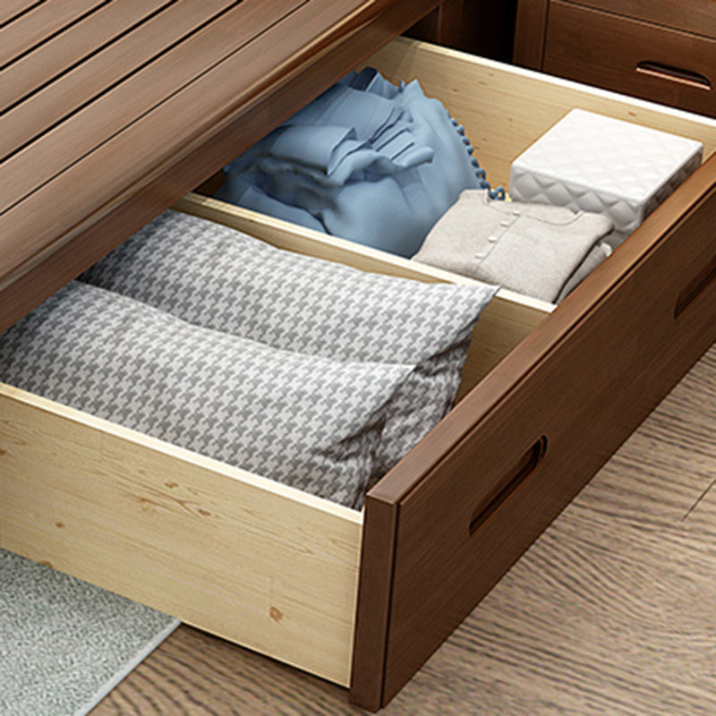 カスタムレッグ付きのソリッドウッドフットボードベッドヘッドボードベッド