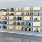 1 Shelf Closed Back Bookshelf Glam Metal Floating Horizontal Bookcase Clearhalo 'Bookcases' 'furn' 'furn_bookcases' 'Furniture' 'Office Furniture' 6524431