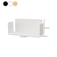 1 Shelf Closed Back Bookshelf Glam Metal Floating Horizontal Bookcase Clearhalo 'Bookcases' 'furn' 'furn_bookcases' 'Furniture' 'Office Furniture' 6524437