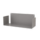 Metal Closed Back Bookshelf Contemporary Floating Bookcase with Shelves