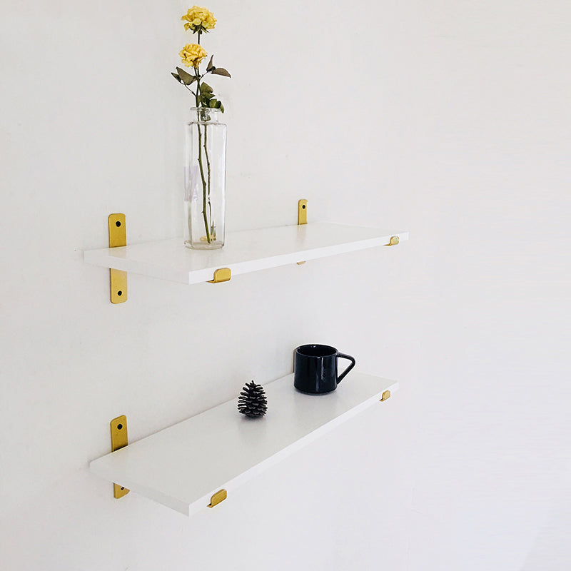 Engineered Wood White Bookshelf Glam Floating Closed Back Bookcase Clearhalo 'Bookcases' 'furn' 'furn_bookcases' 'Furniture' 'Office Furniture' 6524462