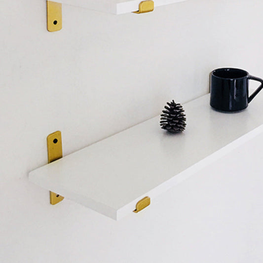 Engineered Wood White Bookshelf Glam Floating Closed Back Bookcase Clearhalo 'Bookcases' 'furn' 'furn_bookcases' 'Furniture' 'Office Furniture' 6524473