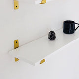 Engineered Wood White Bookshelf Glam Floating Closed Back Bookcase Clearhalo 'Bookcases' 'furn' 'furn_bookcases' 'Furniture' 'Office Furniture' 6524473