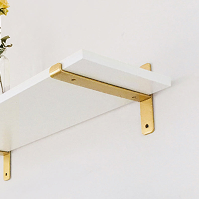 Engineered Wood White Bookshelf Glam Floating Closed Back Bookcase Clearhalo 'Bookcases' 'furn' 'furn_bookcases' 'Furniture' 'Office Furniture' 6524477