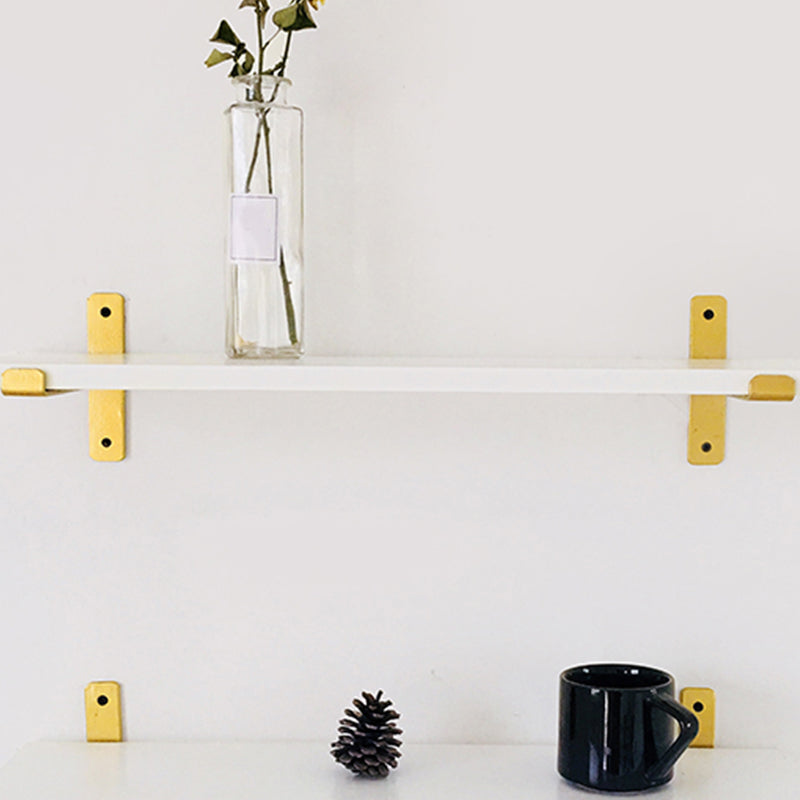 Engineered Wood White Bookshelf Glam Floating Closed Back Bookcase Clearhalo 'Bookcases' 'furn' 'furn_bookcases' 'Furniture' 'Office Furniture' 6524479