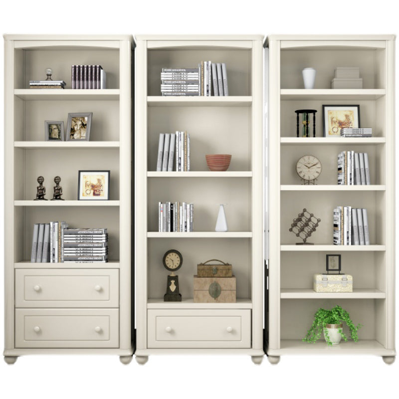 Wood Standard Bookshelf White Contemporary Bookcase with Shelves Clearhalo 'Bookcases' 'furn' 'furn_bookcases' 'Furniture' 'Office Furniture' 6524533