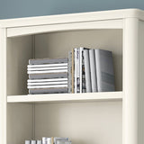 Wood Standard Bookshelf White Contemporary Bookcase with Shelves Clearhalo 'Bookcases' 'furn' 'furn_bookcases' 'Furniture' 'Office Furniture' 6524534