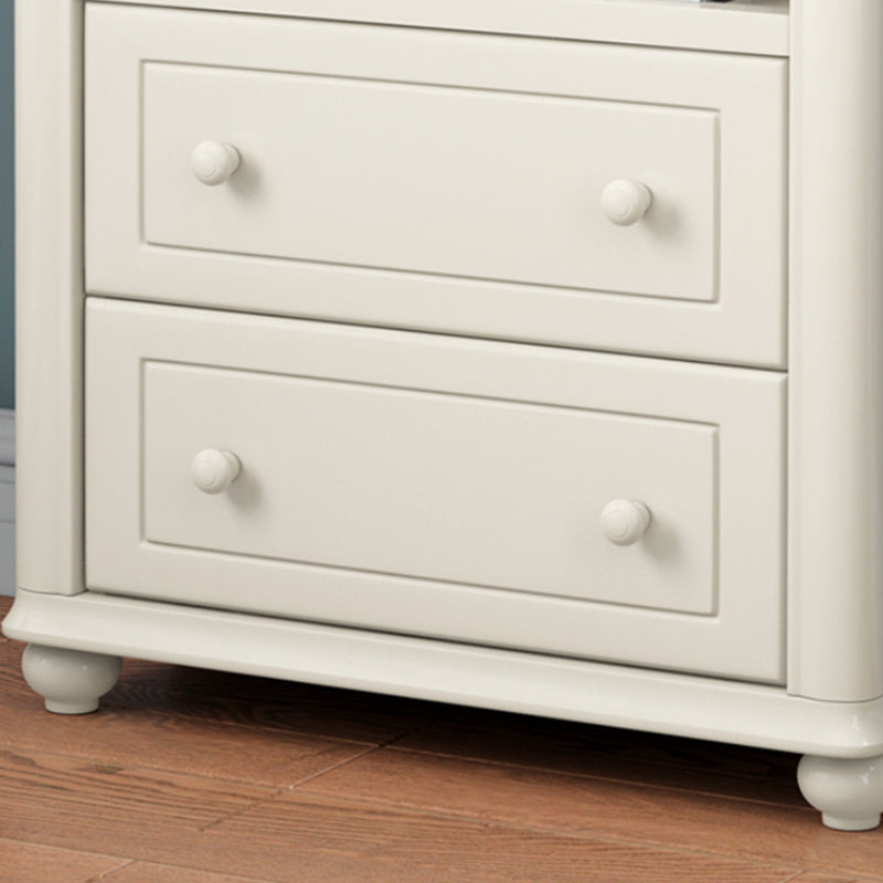 Estantería estándar de madera estantería contemporánea blanca con estantes