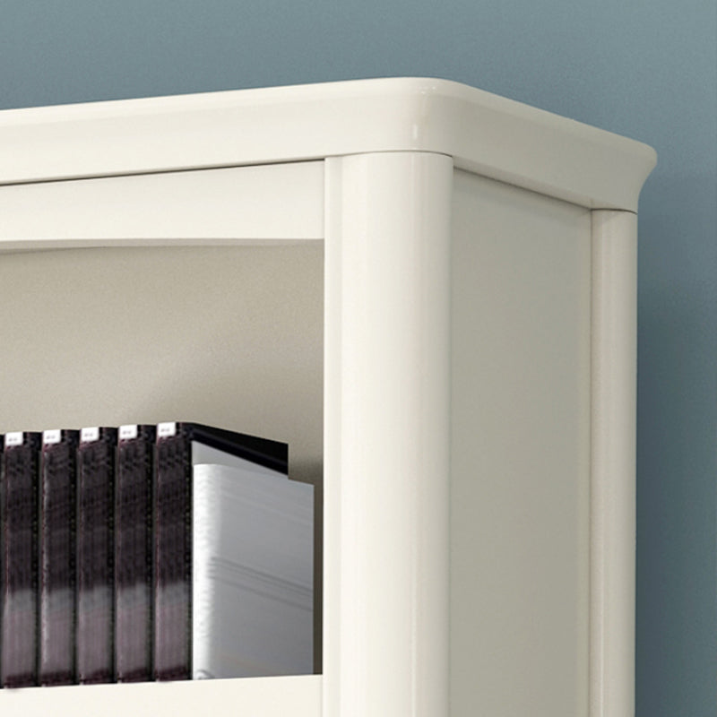 Wood Standard Bookshelf White Contemporary Bookcase with Shelves Clearhalo 'Bookcases' 'furn' 'furn_bookcases' 'Furniture' 'Office Furniture' 6524541