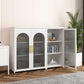 Scandinavian Metal Bookshelf Standard Closed Back Bookcase with Cabinets Clearhalo 'Bookcases' 'furn' 'furn_bookcases' 'Furniture' 'Office Furniture' 6524618