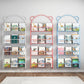Metal Floating Scandinavian Bookcase Closed Back Bookshelf with Shelves Clearhalo 'Bookcases' 'furn' 'furn_bookcases' 'Furniture' 'Office Furniture' 6524644