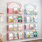 Metal Floating Scandinavian Bookcase Closed Back Bookshelf with Shelves Clearhalo 'Bookcases' 'furn' 'furn_bookcases' 'Furniture' 'Office Furniture' 6524646