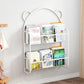 Metal Floating Scandinavian Bookcase Closed Back Bookshelf with Shelves 20.5"L x 4.5"W x 30.5"H White Clearhalo 'Bookcases' 'furn' 'furn_bookcases' 'Furniture' 'Office Furniture' 6524656