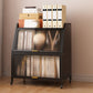 Metal Standard Bookshelf Closed Back Industrial Bookcase with Cabinets