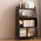 Metal Standard Bookshelf Closed Back Industrial Bookcase with Cabinets