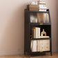 Metal Standard Bookshelf Closed Back Industrial Bookcase with Cabinets