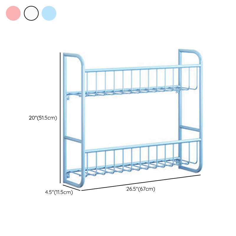 Metal Closed Back Bookshelf Scandinavian Wall Mounted Bookcase Clearhalo 'Bookcases' 'furn' 'furn_bookcases' 'Furniture' 'Office Furniture' 6524758