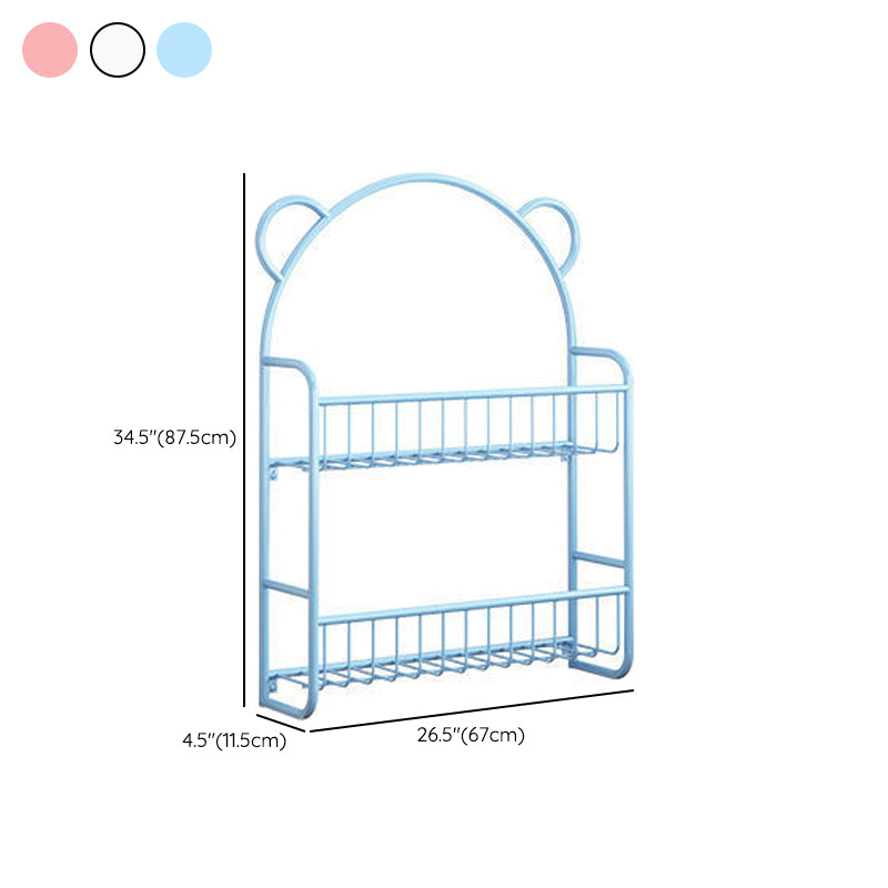Metal Closed Back Bookshelf Scandinavian Wall Mounted Bookcase Clearhalo 'Bookcases' 'furn' 'furn_bookcases' 'Furniture' 'Office Furniture' 6524759