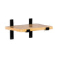Contemporary Floating Bookshelf Wooden Natural Closed Back Bookcase