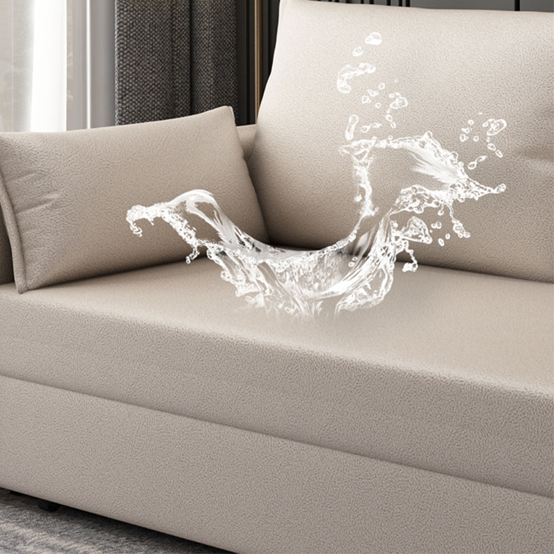 コンテンポラリーソファ布団ボンドレザー布団布団スリーパーソファが保管されています