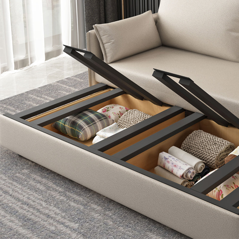 コンテンポラリーソファ布団ボンドレザー布団布団スリーパーソファが保管されています