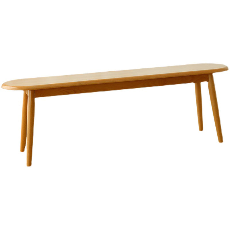 Contemporary Solid Wood Bedroom Bench 15.7" Height Seating Bench with Legs 31.5"L x 11"W x 15.7"H Natural Clearhalo 'Benches' 'Chairs & Seating' 'furn' 'furn_benches' 'Furniture' 'Living Room Furniture' 6524960