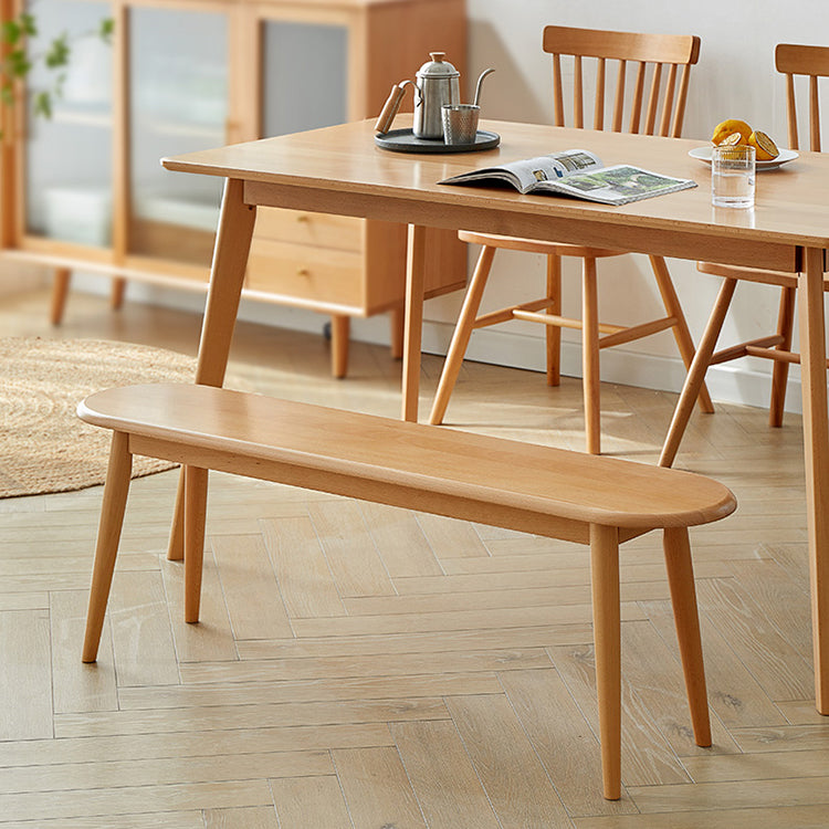 Contemporary Solid Wood Bedroom Bench 15.7" Height Seating Bench with Legs Clearhalo 'Benches' 'Chairs & Seating' 'furn' 'furn_benches' 'Furniture' 'Living Room Furniture' 6524968