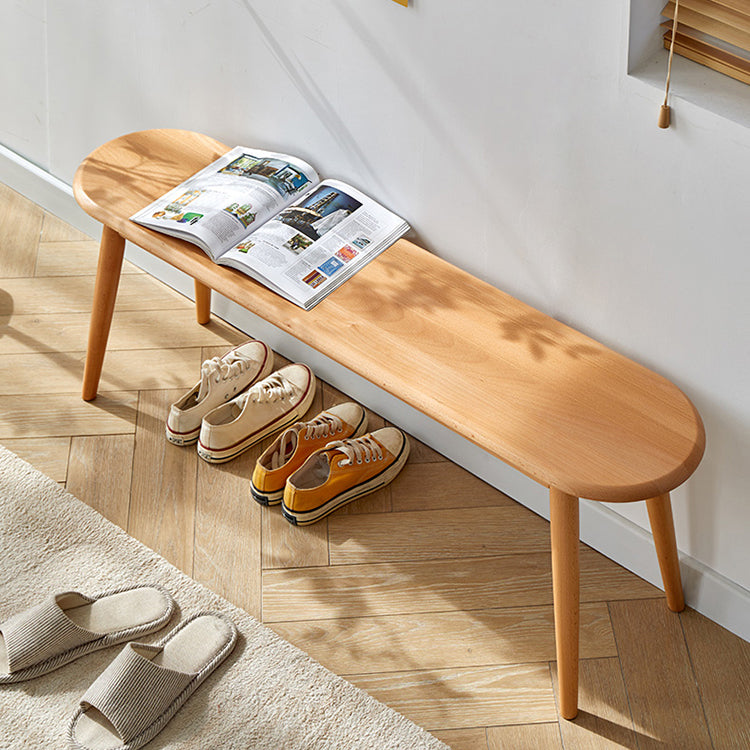 Contemporary Solid Wood Bedroom Bench 15.7" Height Seating Bench with Legs Clearhalo 'Benches' 'Chairs & Seating' 'furn' 'furn_benches' 'Furniture' 'Living Room Furniture' 6524970