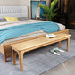 14-Inch Width Bedroom Bench Modern Style Solid Wood Seating Bench 59"L x 14"W x 18"H Natural Clearhalo 'Benches' 'Chairs & Seating' 'furn' 'furn_benches' 'Furniture' 'Living Room Furniture' 6524991