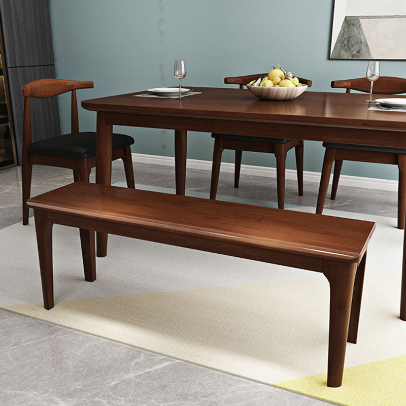 14-Inch Width Bedroom Bench Modern Style Solid Wood Seating Bench Clearhalo 'Benches' 'Chairs & Seating' 'furn' 'furn_benches' 'Furniture' 'Living Room Furniture' 6524993