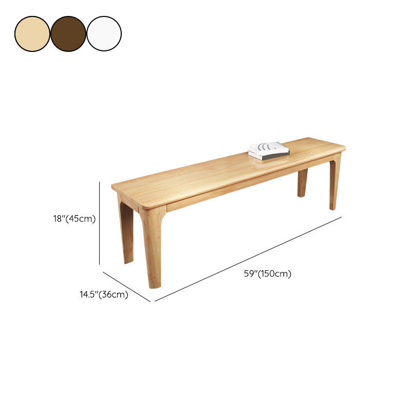 14-Inch Width Bedroom Bench Modern Style Solid Wood Seating Bench Clearhalo 'Benches' 'Chairs & Seating' 'furn' 'furn_benches' 'Furniture' 'Living Room Furniture' 6525007