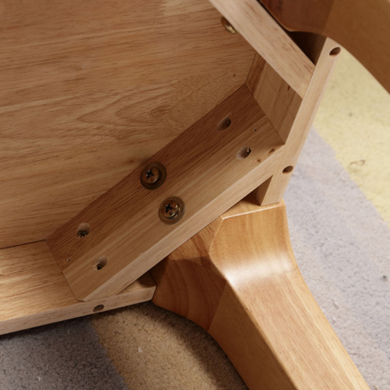 Panca per casa contemporanea in legno massiccio 17,7 "Banca posti a sedere in altezza con gambe