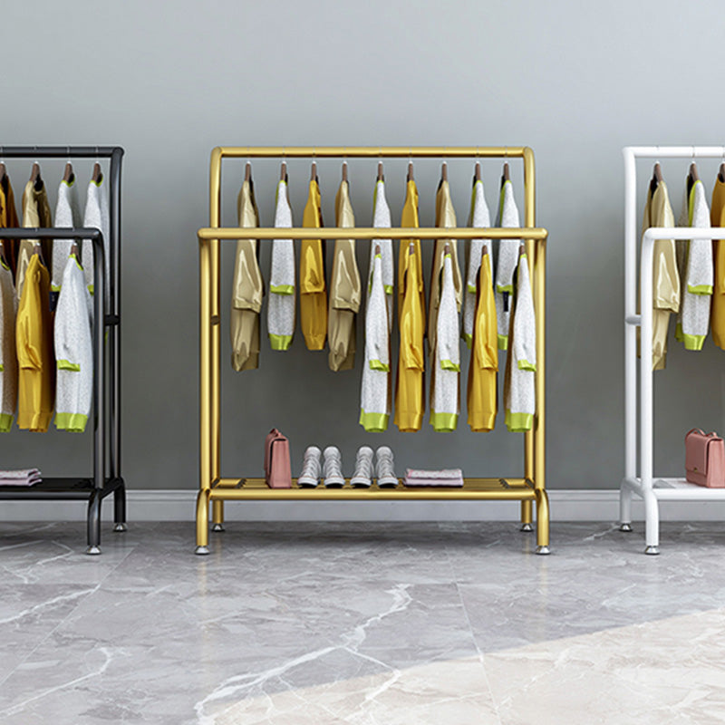 Modern Style Coat Rack Free Standing Solid Color Coat Hanger with Shelves Clearhalo 'Entry & Mudroom Furniture' 'furn' 'furn_hall_tree_coat_racks' 'Furniture' 'Hall Trees & Coat Racks' 'hall_tree_coat_racks' 6525140