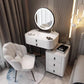 Glass/Stone Top Make-up Vanity Solid Wood Vanity Dressing Table with Storage Drawers