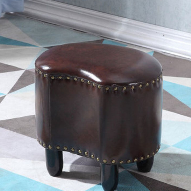Modern Coffee Standard Leather Specialty Standard for Living Room Coffee 1 Piece Clearhalo 'furn' 'furn_ottomans_poufs' 'Furniture' 'Living Room Furniture' 'Ottomans & Poufs' 'ottomans_poufs' 6525328