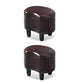 Modern Coffee Standard Leather Specialty Standard for Living Room Coffee 2 Piece Set Clearhalo 'furn' 'furn_ottomans_poufs' 'Furniture' 'Living Room Furniture' 'Ottomans & Poufs' 'ottomans_poufs' 6525346