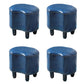 Modern Coffee Standard Leather Specialty Standard for Living Room Peacock Blue 4 Piece Set Clearhalo 'furn' 'furn_ottomans_poufs' 'Furniture' 'Living Room Furniture' 'Ottomans & Poufs' 'ottomans_poufs' 6525362