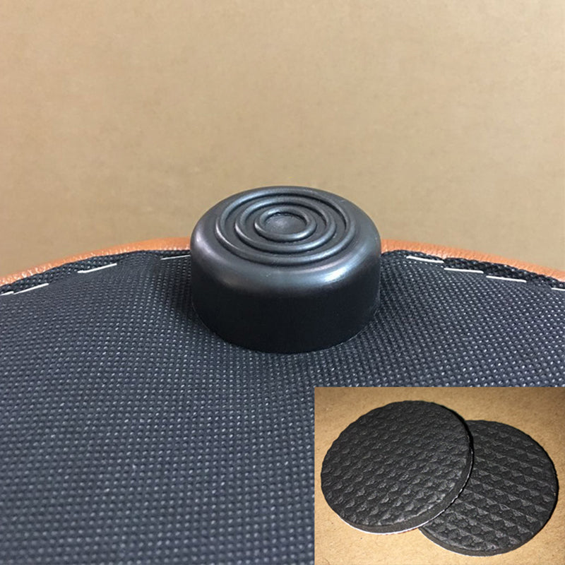 Mid-Century Modern Pouf Ottoman Genuine Leather Upholstered Solid Color Square Ottoman Clearhalo 'furn' 'furn_ottomans_poufs' 'Furniture' 'Living Room Furniture' 'Ottomans & Poufs' 'ottomans_poufs' 6525377