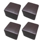 Mid-Century Modern Pouf Ottoman Genuine Leather Upholstered Solid Color Square Ottoman Coffee 4 Piece Set Clearhalo 'furn' 'furn_ottomans_poufs' 'Furniture' 'Living Room Furniture' 'Ottomans & Poufs' 'ottomans_poufs' 6525395