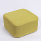 Contemporary Pouf Ottoman Fabric Upholstered Solid Color Square Ottoman Light Green 1 Piece Clearhalo 'furn' 'furn_ottomans_poufs' 'Furniture' 'Living Room Furniture' 'Ottomans & Poufs' 'ottomans_poufs' 6525421