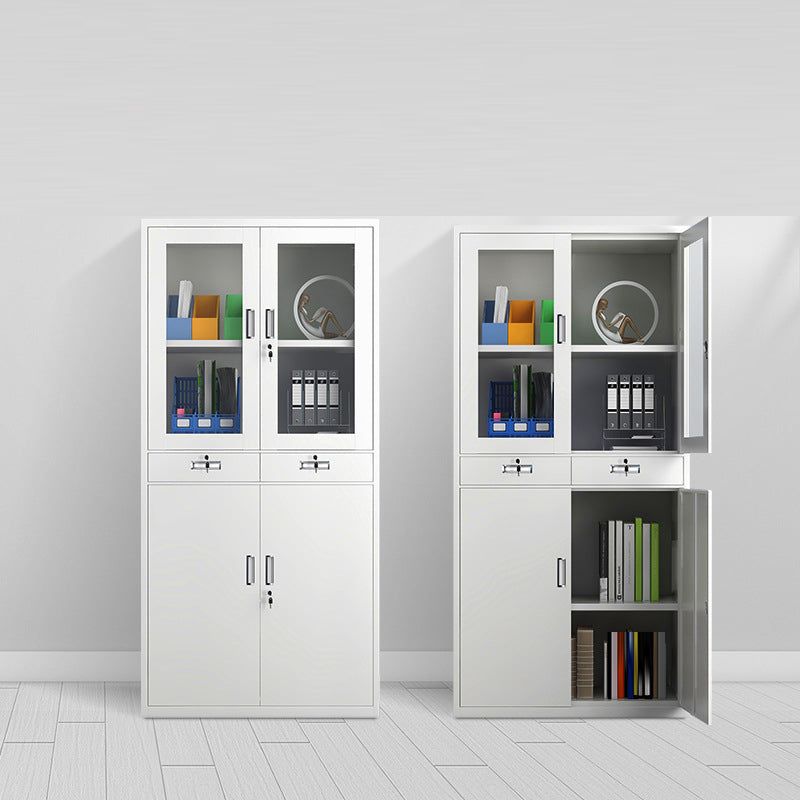 Moderner Glastatkabinett Feste Farbanlagenschrank für Home Office