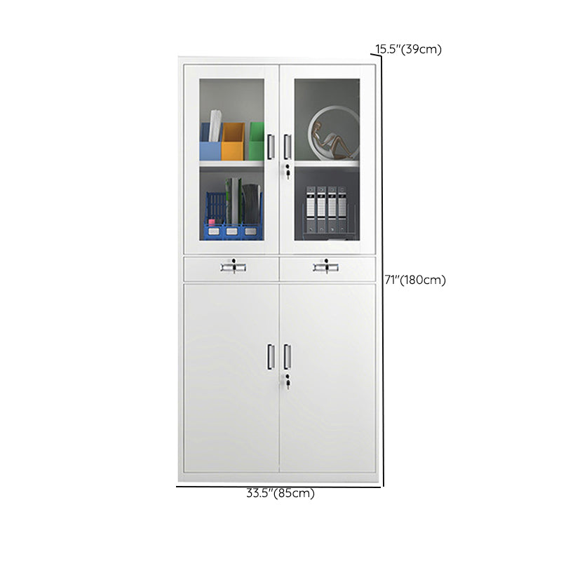 Moderner Glastatkabinett Feste Farbanlagenschrank für Home Office