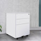 Industrial Metal Cabinet Locking Drawers Filing Cabinet with Wheels White Side Pulls Clearhalo 'Filing Cabinets' 'filling_cabinets' 'furn' 'furn_filling_cabinets' 'Furniture' 'Office Furniture' 6525495
