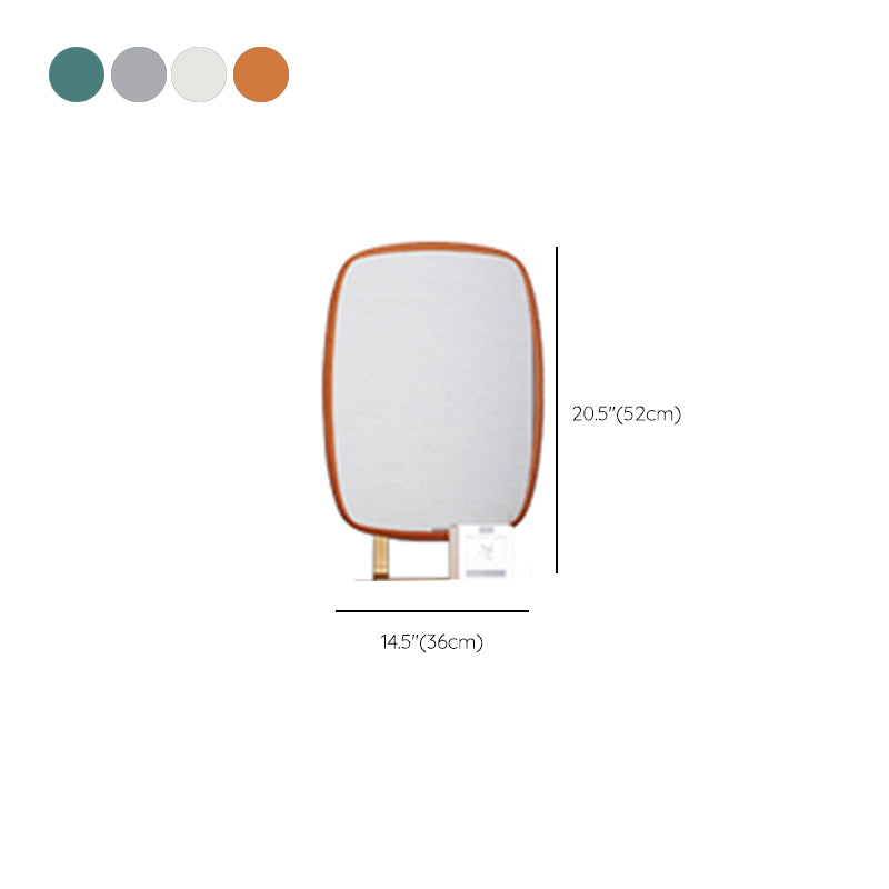 Tavolo da toeletta per vanità in legno di trucco in pelle con 2 cassetti di stoccaggio